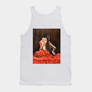 SPANISH DANCER IN RED Tank Top